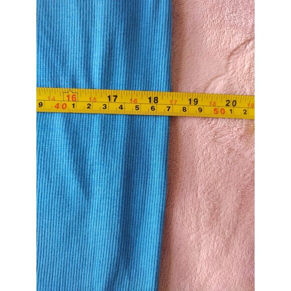 Ingrid Isabel, Midi skirt and short top set, of Rayon and Spandex, Blue color. - Picture 4 of 6